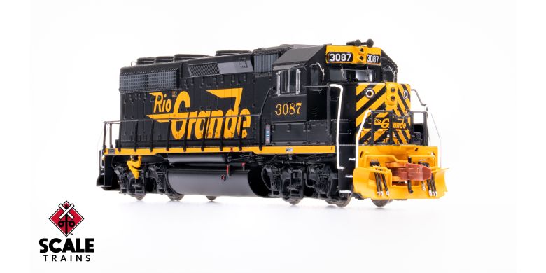 Scaletrains SXT41957 EMD GP40 Phase IIc, Rio Grande/Large Billboard Lettering #3087 - DCC & Sound N Scale