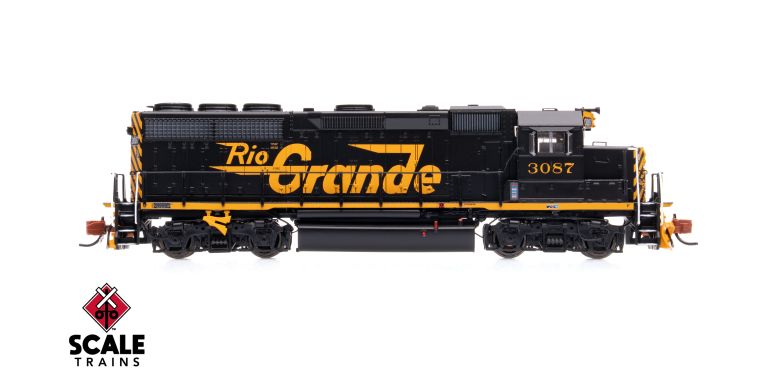 Scaletrains SXT41957 EMD GP40 Phase IIc, Rio Grande/Large Billboard Lettering #3087 - DCC & Sound N Scale