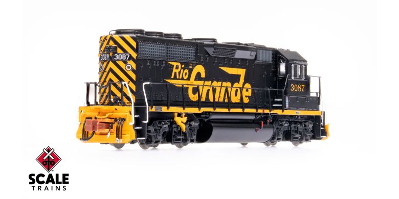 Scaletrains SXT41957 EMD GP40 Phase IIc, Rio Grande/Large Billboard Lettering #3087 - DCC & Sound N Scale