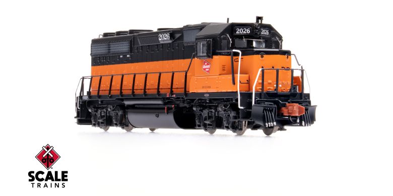 Scaletrains SXT41991 EMD GP40 Phase Ia3, Milwaukee Road/1960s-1970s Era #2040 - DCC & Sound N Scale