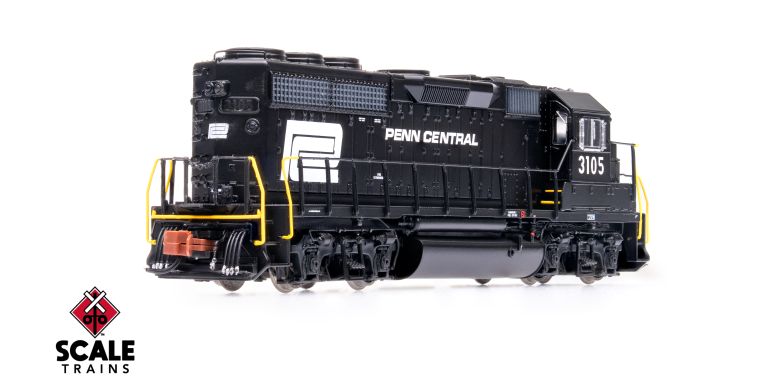 Scaletrains SXT41995 Rivet Counter N Scale EMD GP40 Phase IIb, Penn Central #3127 - DCC & Sound N Scale