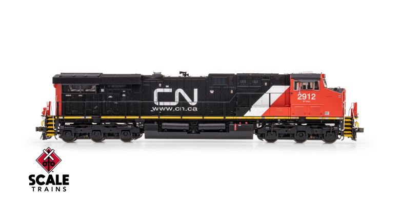 ScaleTrains SXT42088 Rivet Counter HO Scale GE ES44AC, Canadian National #2912 DCC & Sound HO Scale