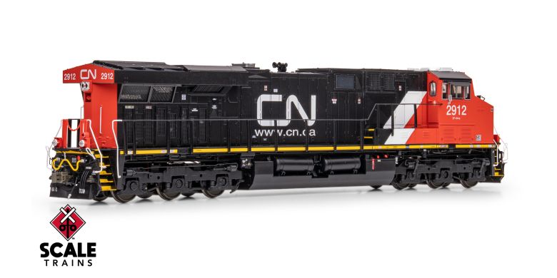 ScaleTrains SXT42088 Rivet Counter HO Scale GE ES44AC, Canadian National #2912 DCC & Sound HO Scale