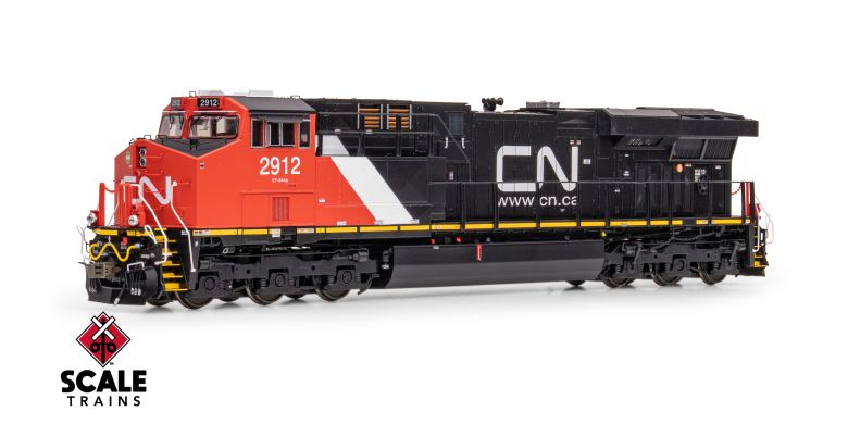 ScaleTrains SXT42088 Rivet Counter HO Scale GE ES44AC, Canadian National #2912 DCC & Sound HO Scale