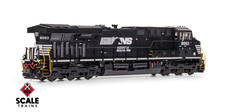 ScaleTrains SXT42102 Rivet Counter HO Scale GE ES44AC, Norfolk Southern/Horsehead/PTC #8093 DCC & Sound HO Scale