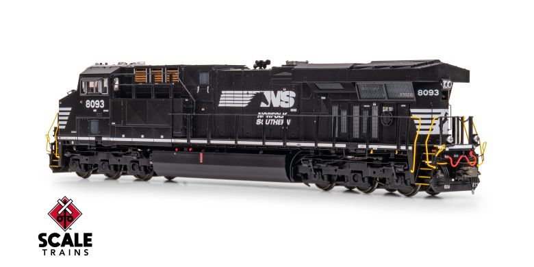 ScaleTrains SXT42102 Rivet Counter HO Scale GE ES44AC, Norfolk Southern/Horsehead/PTC #8093 DCC & Sound HO Scale