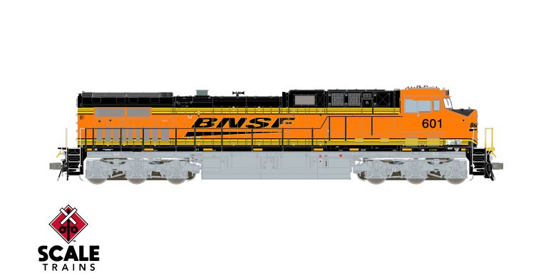 ScaleTrains SXT42238 Rivet Counter AC44C4M, BNSF/Heritage III/PTC #601 DCC & Sound HO Scale