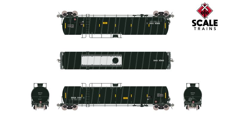 Scaletrains SXT42453 ARI 33K Gallon Spiral Jacketed Tank Car, American Railcar Industries/Repaint/LPG/Intermediate/SHQX #5152 HO Scale