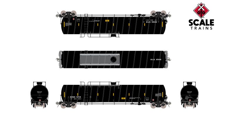 Scaletrains SXT42457 ARI 33K Gallon Spiral Jacketed Tank Car, American Railcar Industries/As Delivered/LPG/Intermediate/SHQX #5776 HO Scale