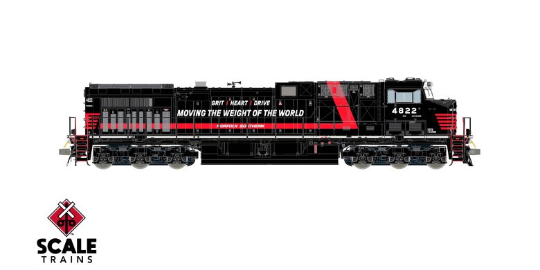 ScaleTrains SXT42480 Rivet Counter Wabtec AC44C6M, Norfolk Southern/Thank You To Our Railroaders/NS #4822 DCC & Sound HO Scale