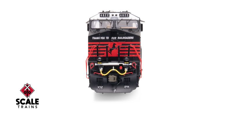 ScaleTrains SXT42480 Rivet Counter Wabtec AC44C6M, Norfolk Southern/Thank You To Our Railroaders/NS #4822 DCC & Sound HO Scale