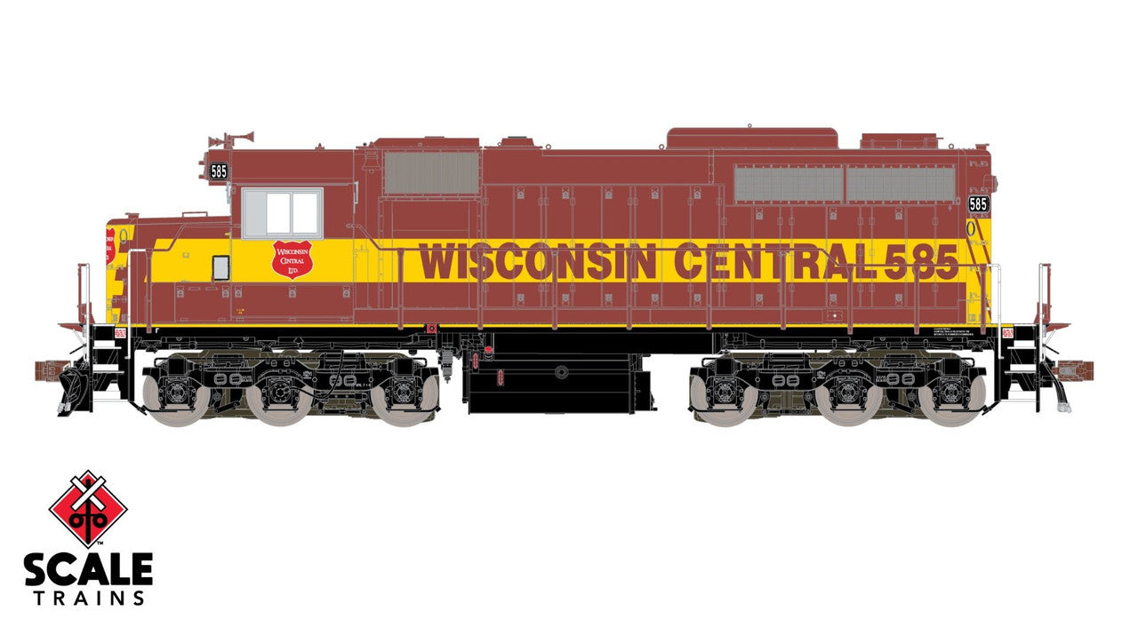 ScaleTrains SXT70075 EMD SDL39 WC Wisconsin Central #586 ESU LokSound DCC & Sound MUSEUM QUALITY HO Scale
