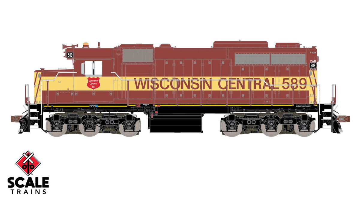 ScaleTrains SXT70079 EMD SDL39 WC Wisconsin Central #589 ESU LokSound DCC & Sound MUSEUM QUALITY HO Scale