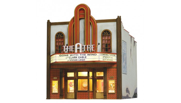 Woodland Scenics 4944 Theatre w/Lights - Built & Ready Landmark Structures(R) -- Assembled - 2-1/4 x 2-3/4 x 2-13/16"  5.7 x 7 x 7.1cm N Scale