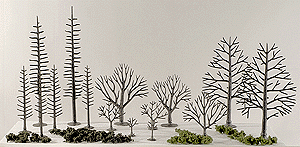 Woodland Scenics 1120 Tree Armatures - Deciduous -- 3/4 to 2" 1.9 to 5.1cm pkg(114) A Scale