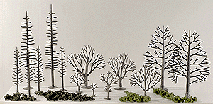 Woodland Scenics 1120 Tree Armatures - Deciduous -- 3/4 to 2"  1.9 to 5.1cm pkg(114) A Scale