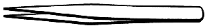 Image for 795-37542 Tweezers Fine Point 4.25"