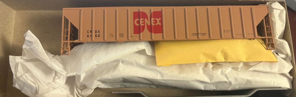 Bev-Bel 1419-1 54' P.S. Ribside Hopper CROX-Cenex "Colormark" #6152 HO Scale