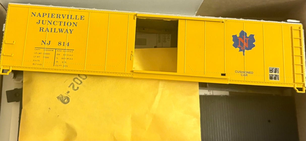 Bev-Bel 2274 50' Single-Door Boxcar NJ NapierVille Junction R-WY #814 HO Scale