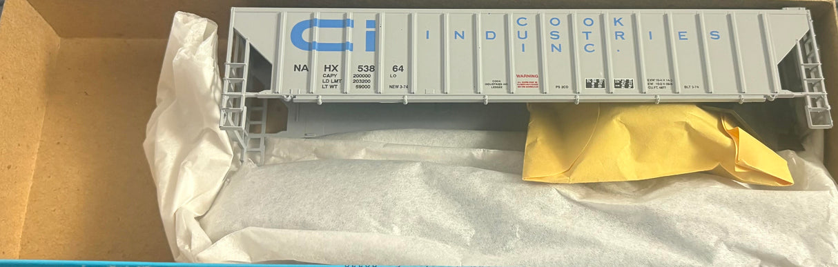 Bev-Bel 1940 54' P.S. Ribside Hopper NAHX-Cook Industries #53864 HO Scale