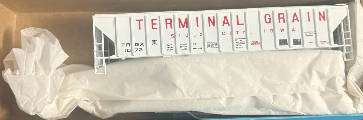 Bev-Bel 1959-2 54' P.S. Ribside Hopper TRGX-Terminal Grain #1087 HO Scale