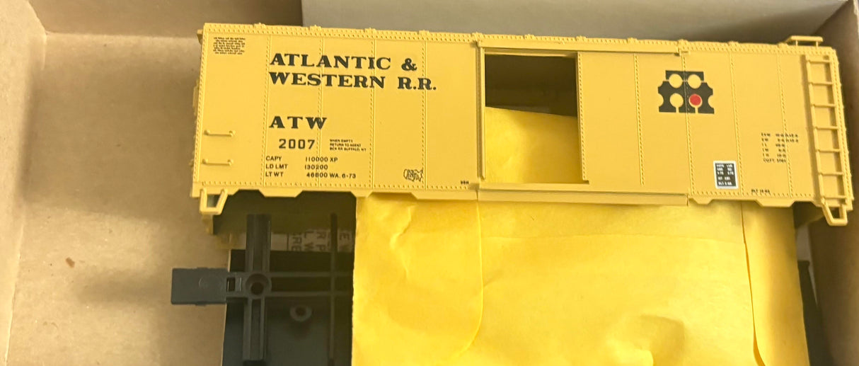 Bev-Bel 2279 40' Boxcar ATW Atlantic & Western #2007 HO Scale
