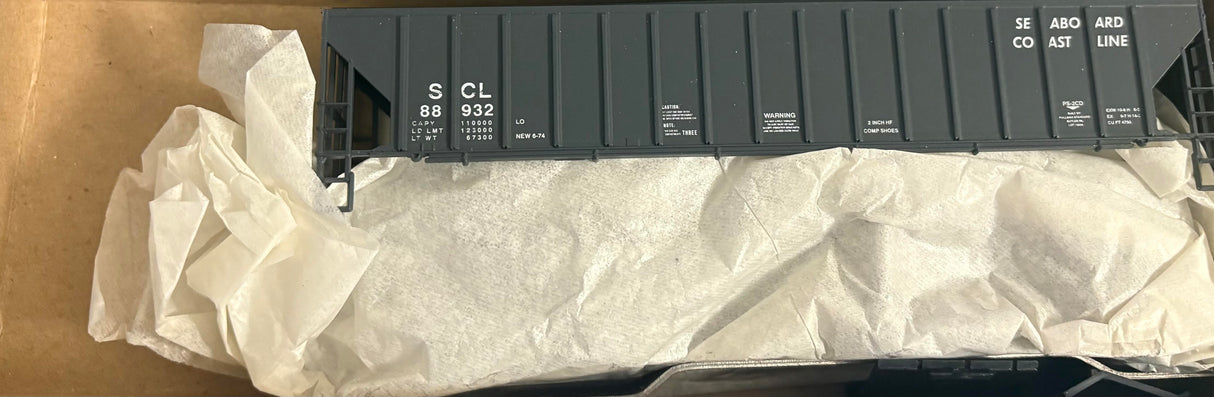 Bev-Bel 2235 54' P.S. Ribside Hopper SCL Seaboard Coast Line #88932 HO Scale