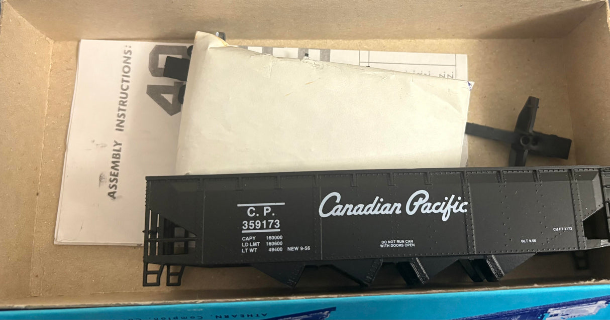 Bev-Bel 1913 40' Open-Top Quad Hopper CP Canadian Pacific #359173 HO Scale
