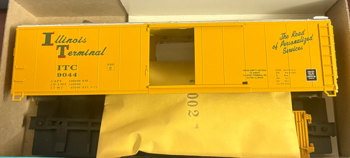 Bev-Bel 1998 50' Single-Door Boxcar ITC Illinois Terminal #9044 HO Scale