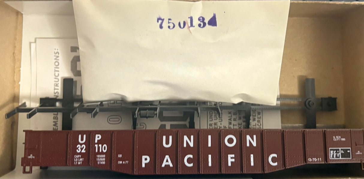 Bev-Bel 1929 50' Open Gondola UP Union Pacific #32110 HO Scale