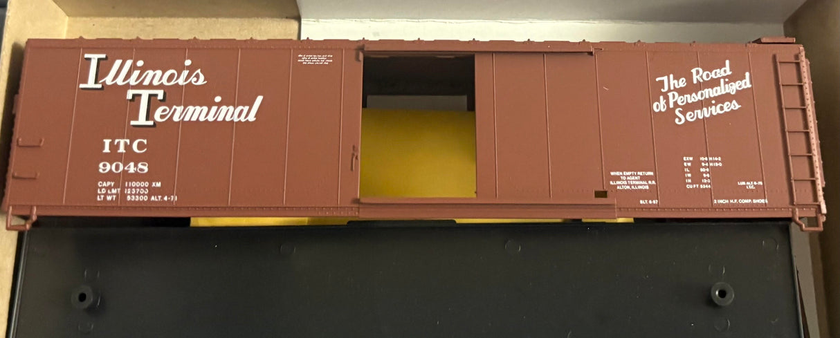 Bev-Bel 2272 50' Single-Door Boxcar ITC Illinois Terminal #9048 HO Scale