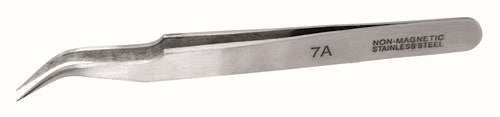 Vallejo T12004 #7 Stainless Steel Extra Fine Curved Tweezers - All Scales