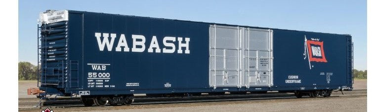 Scaletrains SXT39075 Thrall 86' High-Cube Double-Plug-Door Boxcar with Roofwalk, Wabash/WAB #55045 HO Scale
