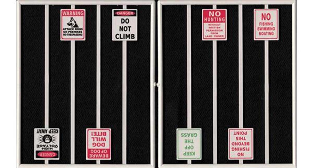 Image for 293-2100 Warning Signs Assorted 8/