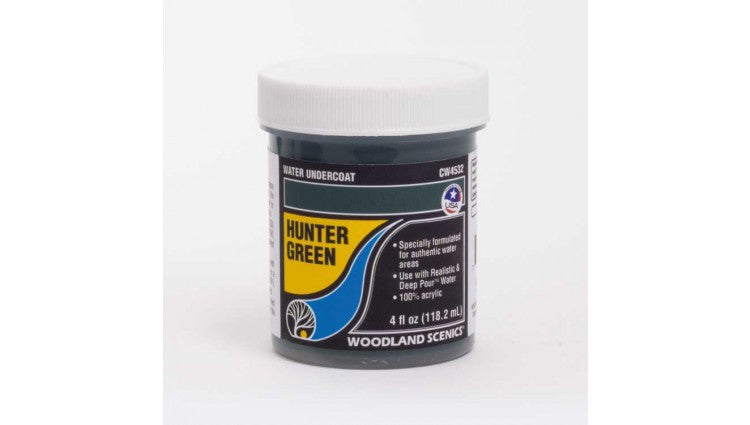 Woodland Scenics 4532 Water Undercoat - Water System - 4oz 118mL -- Hunter Green A Scale