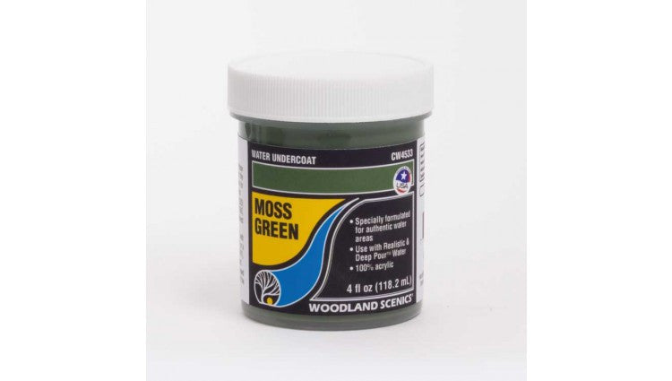 Woodland Scenics 4533 Water Undercoat - Water System - 4oz 118mL -- Moss Green A Scale