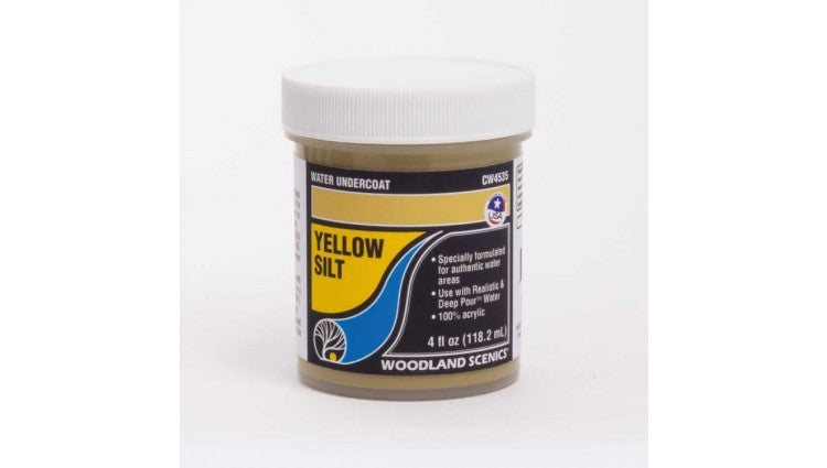 Woodland Scenics 4535 Water Undercoat - Water System - 4oz 118mL -- Yellow Silt A Scale