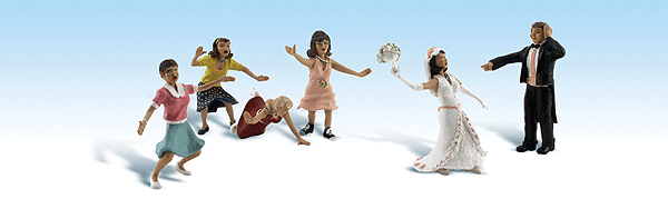 Woodland Scenics 1932 Wedding Bouquet Toss - Scenic Accents(R) HO Scale