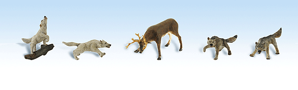 Woodland Scenics 1942 Wildlife Standoof - Scenic Accents(R) HO Scale