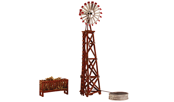 Woodland Scenics 5043 Windmill - Built & Ready Landmark Structures(R) -- Assembled - 3-5/8 x 1-3/4" 9.2 x 4.44 cm HO Scale