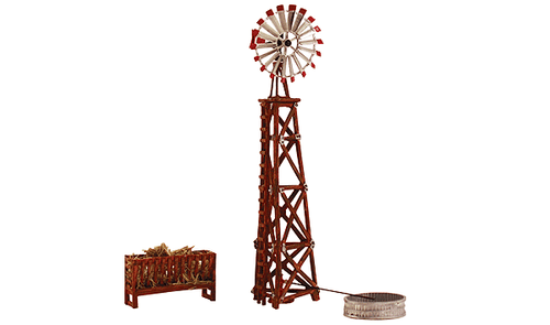 Woodland Scenics 5043 Windmill - Built & Ready Landmark Structures(R) -- Assembled - 3-5/8 x 1-3/4" 9.2 x 4.44 cm HO Scale