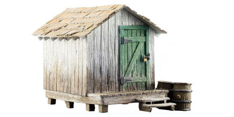 Woodland Scenics 5858 Wood Shack - Built-&-Ready(R) Landmark Structures(R) -- Assembled - 3-7/16 x 1-3/4 x 2-1/2" O Scale