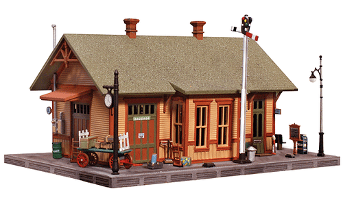 Woodland Scenics 5207 Woodland Station - Landmark Structures(R) -- Kit - 4-1/32 x 2-15/16" 10.2 x 7.46cm N Scale