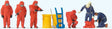 Image for 590-10730 Firemen Red Chem Suits 6/