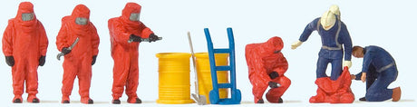 Image for 590-10730 Firemen Red Chem Suits 6/