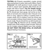 00133060 MICRO TRAINS / 001 33 060 COUPLER CONVERSION KIT (1168) N SCALE BACHMANN C40-8W
