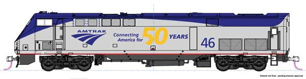 Kato 37-6112 GE P42 - Amtrak #46 (50th Anniversary Scheme, Phase V Lat