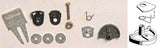 454 Kadee / Swing bracket adaptor kit  1 pair/  (HO Scale) Part # 380-454
