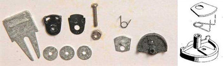 454 Kadee / Swing bracket adaptor kit  1 pair/  (HO Scale) Part # 380-454