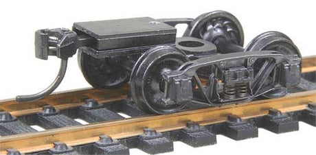510 Kadee / Andrews (1898) Trucks with Ready-To-Mount Metal Couplers Metal Fully Sprung Equalized Trucks  (HO Scale) Part # 380-510
